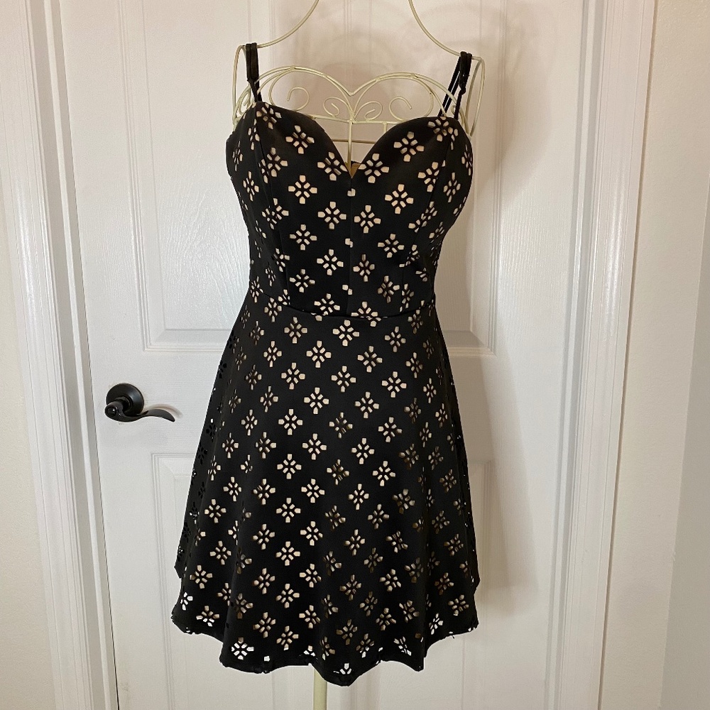 B Darlin Dress Black Juniors Sz 7/8- D0003